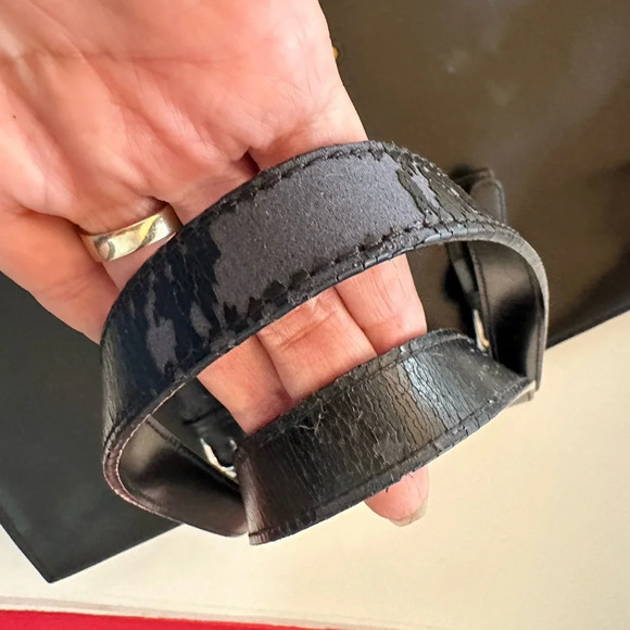 JACK GEORGES Italian Black Leather Tote - Picture 9 of 13